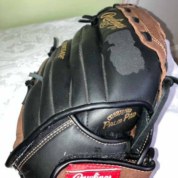 Rawlings Renegade R125BRB baseball glove mitt mit leather 12 1/2 sports ball - Picture 7 of 7